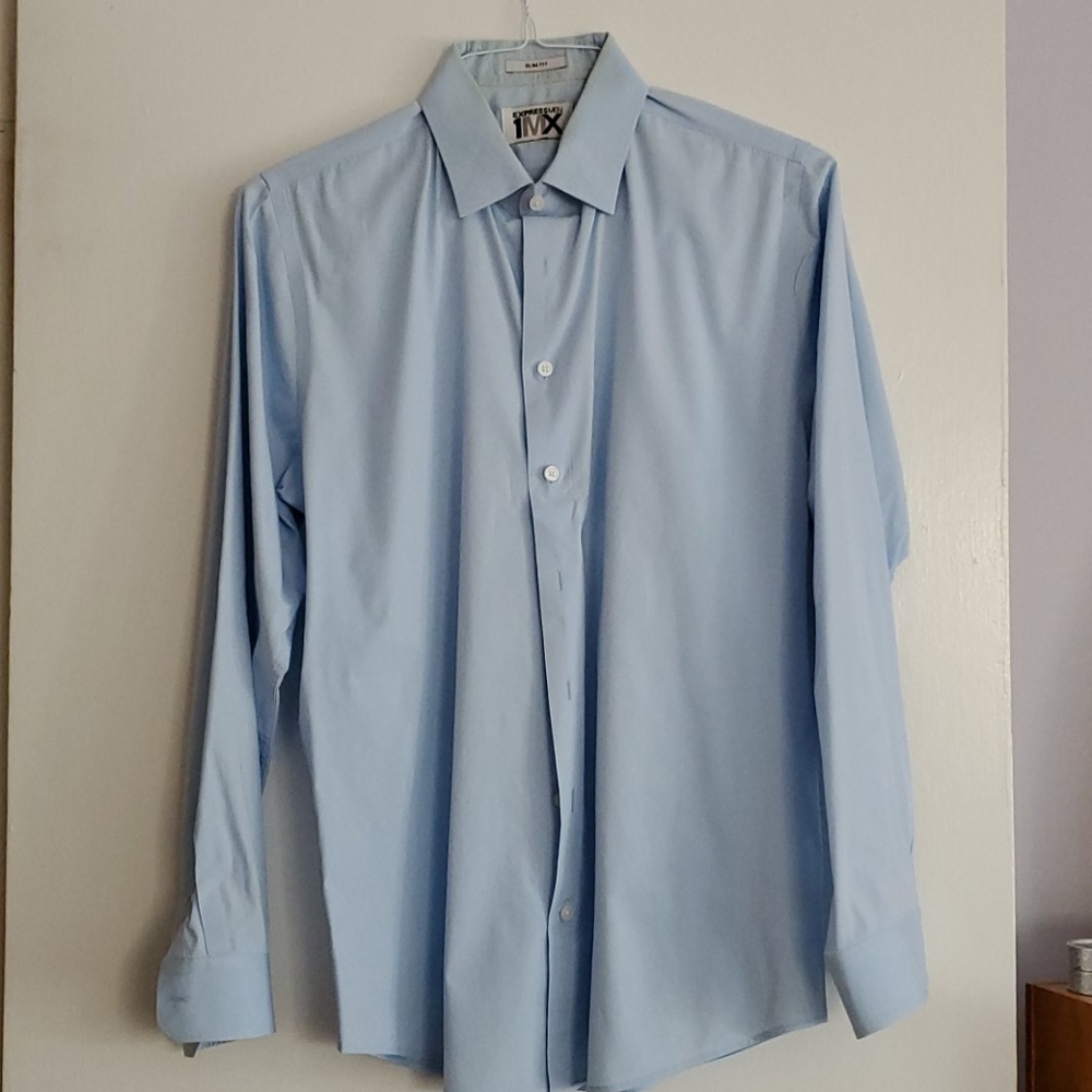 Express Light Blue Dress Shirt